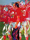 Leroy Neiman Coach Devany, Nebraska Suite painting